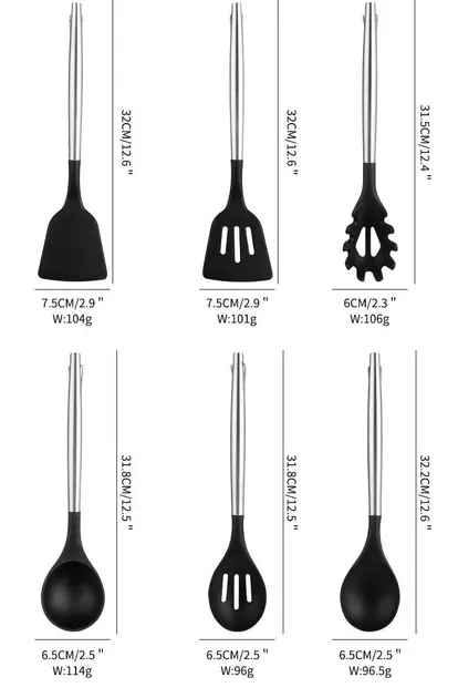 Набір кухонного приладдя 20 предметів з потрійною підставкою - Зображення 6