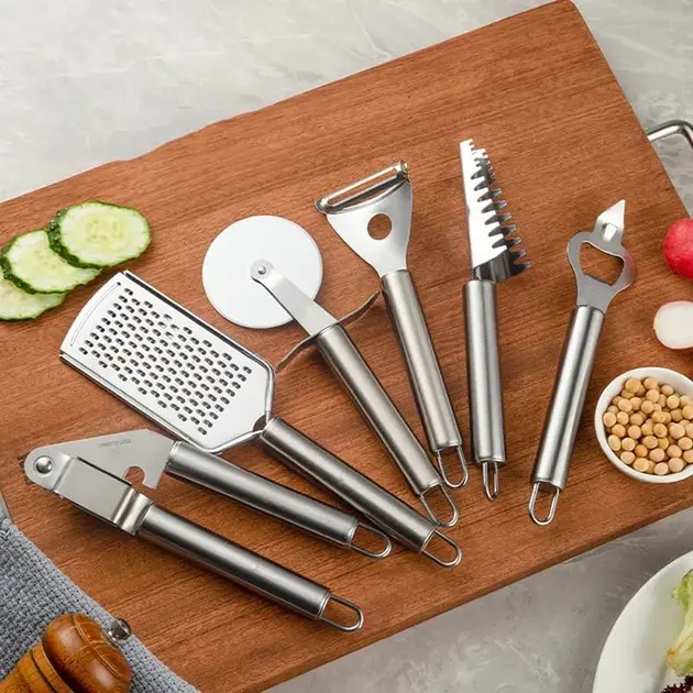 Набір кухонного приладдя 20 предметів з потрійною підставкою - Зображення 3