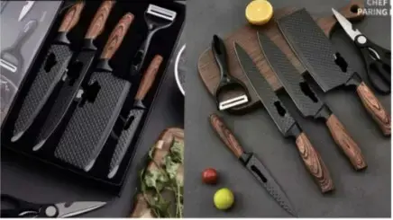 Набір кухонних ножів Kitchen utensils AND HA-177 HP227 - Зображення 3