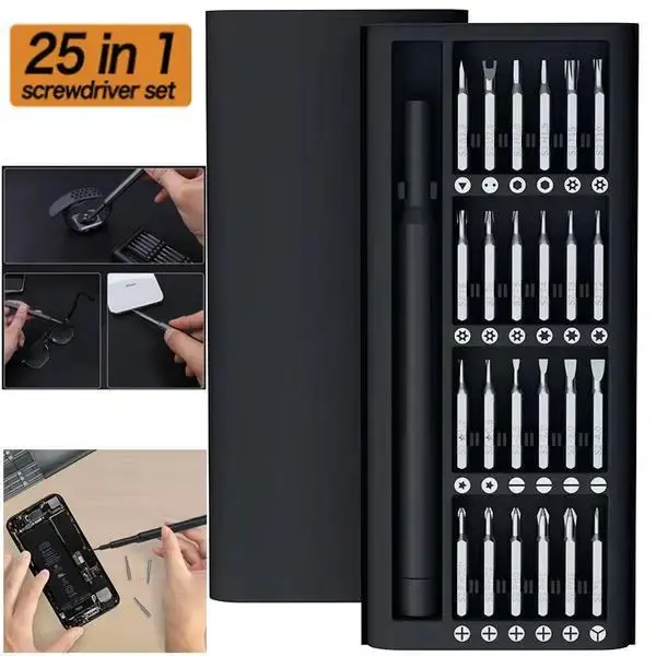 Набір викруток 25 в 1 Біти Phillips Torx Hex Precision DIY розбірний міні-чохол - Зображення 2