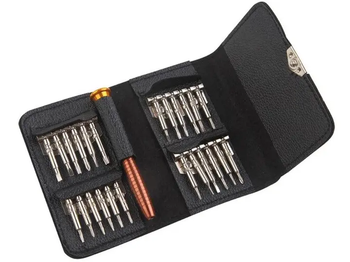 Набір викруток BauTech 25 в 1 для дрібних робіт у шкіряному чохлі - Зображення 2