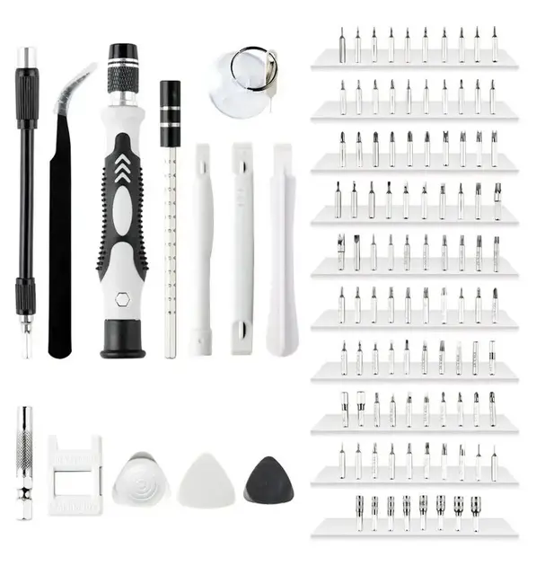 Набір викруток UKC 115 в 1 для ремонту електроніки в боксі - Зображення 7