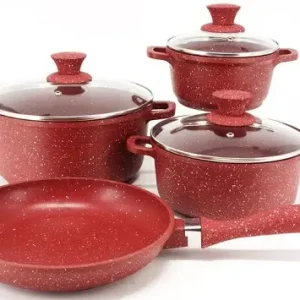 Набір посуду з мармуровим покриттям A-Plus 1501 (7 предметів)