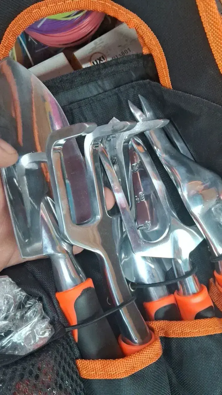 Набір садових інструментів 12 в 1 з секатором, сумкою та рукавичками - Зображення 3