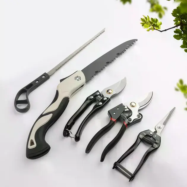 Набір садових інструментів Garden Set SK-5 – секатори, ніж для щеплення, набір для щеплення, інструменти для обрізання дерев і кущів