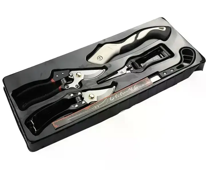 Набір садових інструментів Garden Set SK-5 – секатори, ніж для щеплення, набір для щеплення, інструменти для обрізання дерев і кущів - Зображення 4