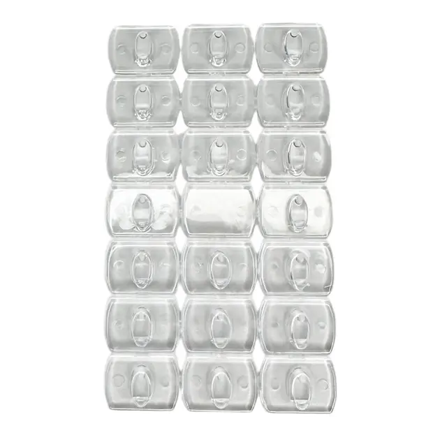 Набір гачків, що самоклеяться 1,3х1,8 см для гірлянд і декору, не залишають слідів (20шт) - Зображення 2