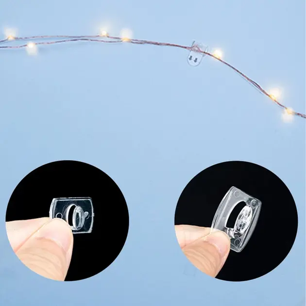 Набір гачків, що самоклеяться 1,3х1,8 см для гірлянд і декору, не залишають слідів (20шт) - Зображення 5