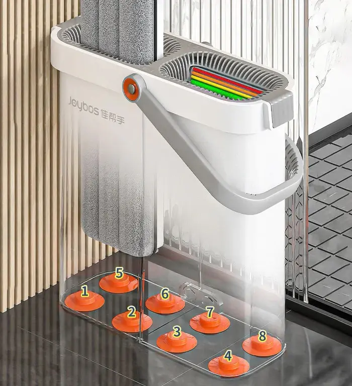 Набір швабра та відро з віджимом Joybos M03-7 Flat Floor - Зображення 2