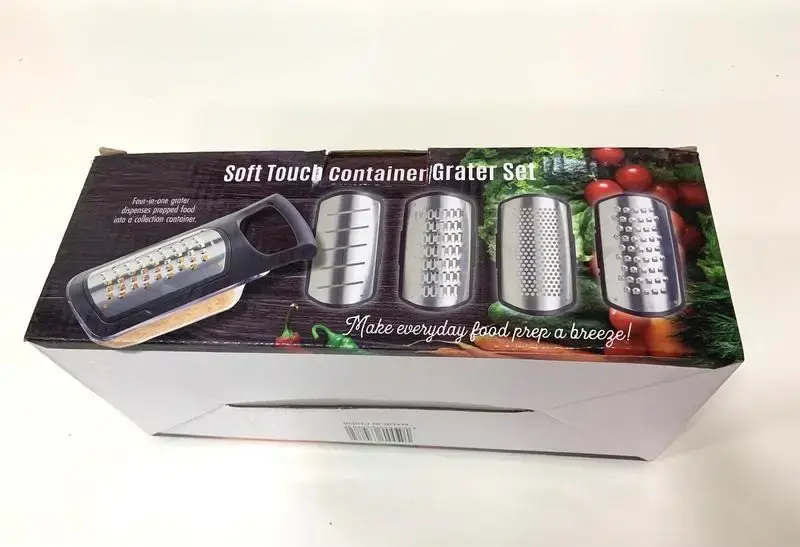 Набір Терок Soft Touch Container Grater Set Терки 4в1 - Зображення 4