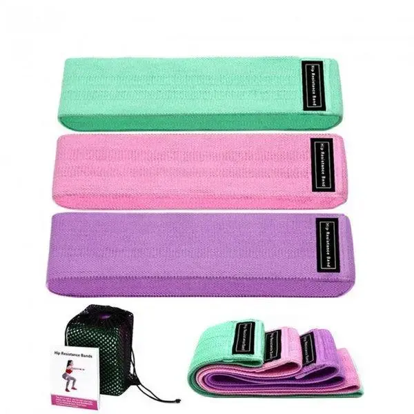 Набір тканинних фітнес гумок Luting Hip Resistance Bands 3 штуки - Зображення 3