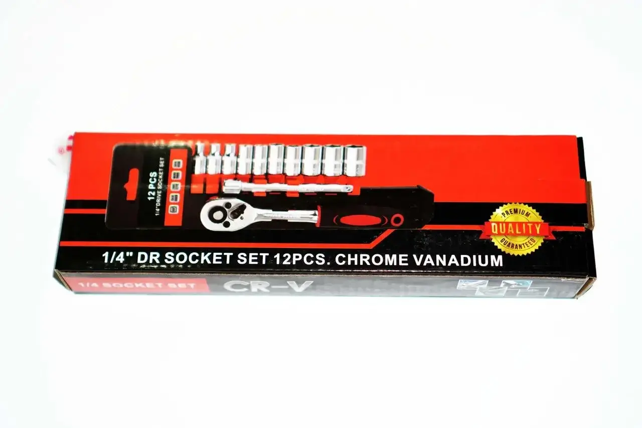 Набір торцевих головок з тріскачкою Ultra (12 шт.) 1/4" - Зображення 3