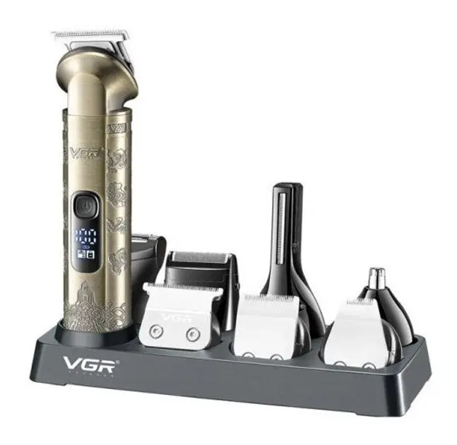Набір VGR V-110 8в1 Professional для догляду за волоссям, бородою, триммер для носа - Зображення 2