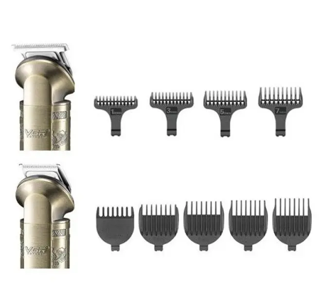 Набір VGR V-110 8в1 Professional для догляду за волоссям, бородою, триммер для носа - Зображення 5