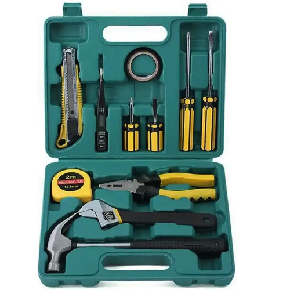 Набір інструментів універсальний у валізі 12 предметів у пластиковому кейсі - Зображення 2