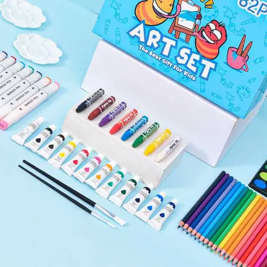 Набір юного художника для малювання та творчості Art Set на 82 предмети - Зображення 4