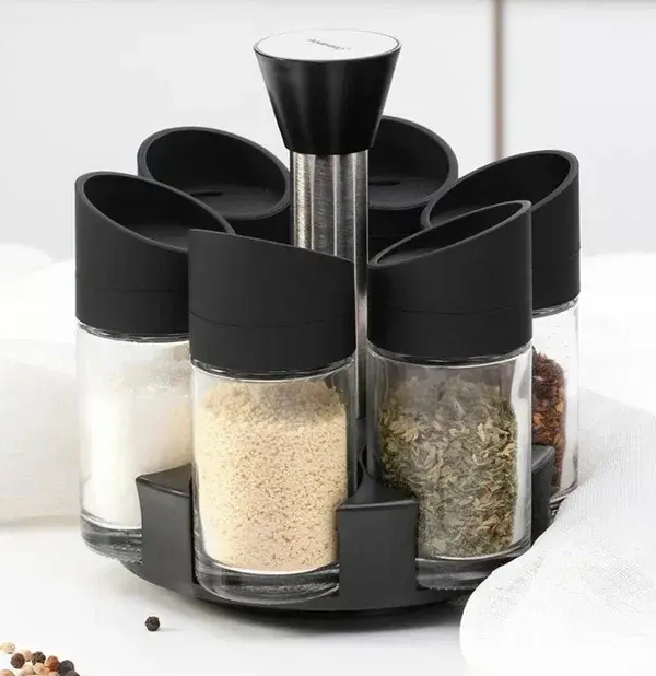Набір із 6 обертових баночок для спецій Especia Conjunto De Abastecedor - Зображення 4