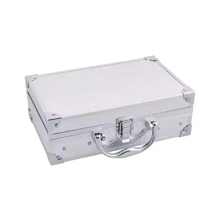 Набір жіночої косметики у подарунковій валізі MC1155 Makeup set Сріблястий - Зображення 4