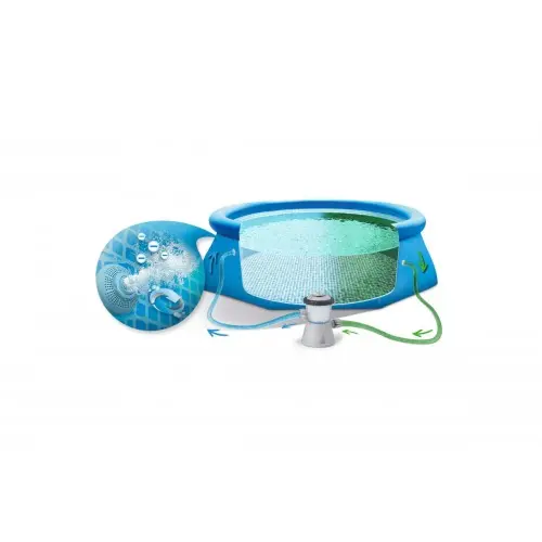 Надувний сімейний басейн фільтр-насос у комплекті 305*61см Intex 28118 3077л (IGR24) - Зображення 2