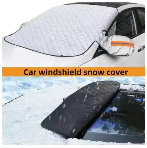 Накидка на лобове скло захист від снігу 115х140 см чохол для машини від сонця дощу зимовий тент - Зображення 3