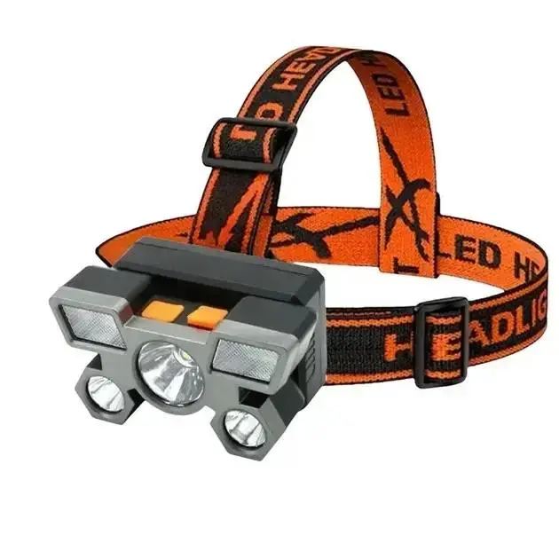 Налобний 5 світлодіодний із вбудованим акумулятором 18650HEAD LIGHT SN27