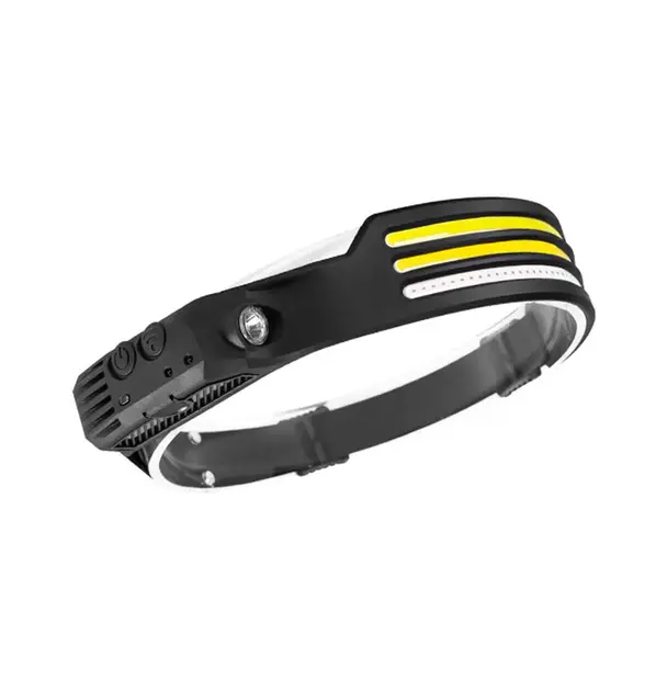 Налобний ліхтар COBA CB-689-3 акумуляторний з датчиком руху та червоним світлом - Зображення 2