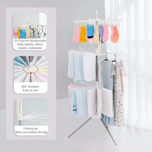 Підлогова сушарка для білизни Aidesen Launder Dryer - Зображення 3