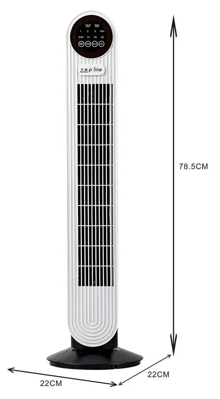 Підлоговий вентилятор з пультом Zepline ZP-139 500Вт - Зображення 4