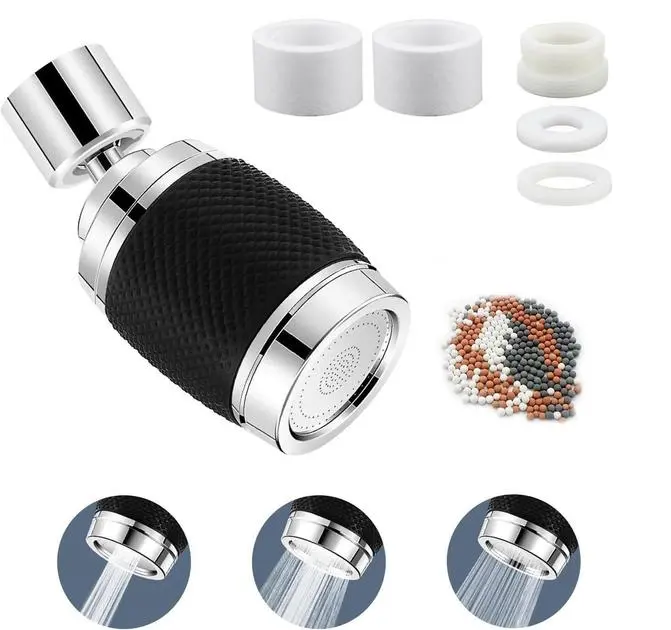 Насадка-аэратор для кухонного смесителя и переходник на шланг вращение на 360° Faucet universal pipe - Зображення 2