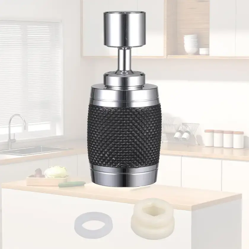 Насадка-аэратор для кухонного смесителя и переходник на шланг вращение на 360° Faucet universal pipe - Зображення 7