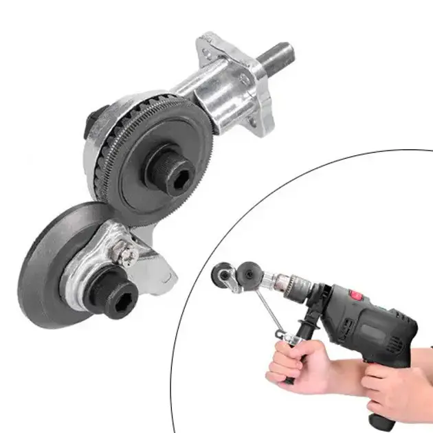 Насадка ножиці на дриль для різання металу / Будівельні ножиці на дриль або шуруповерт - Зображення 3