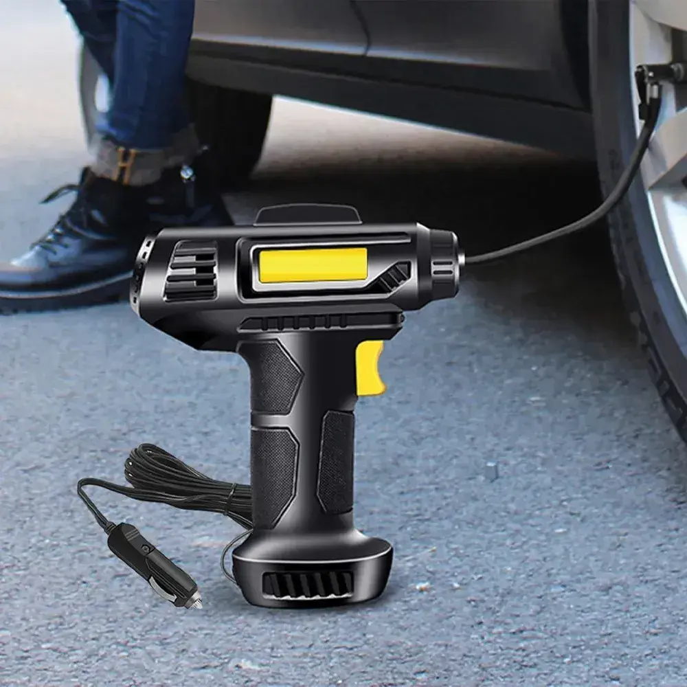 Насос для накачування шин, професійний портативний автокомпресор з цифровим дисплеєм Vehicle mounted pump AND LY-910 - Зображення 6