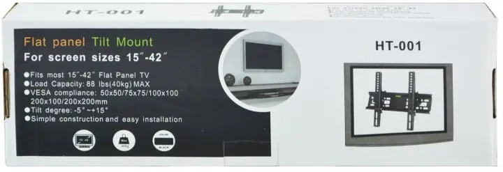 Настінне кріплення для телевізора (кронштейн) 15-42" HT-001 - Зображення 4