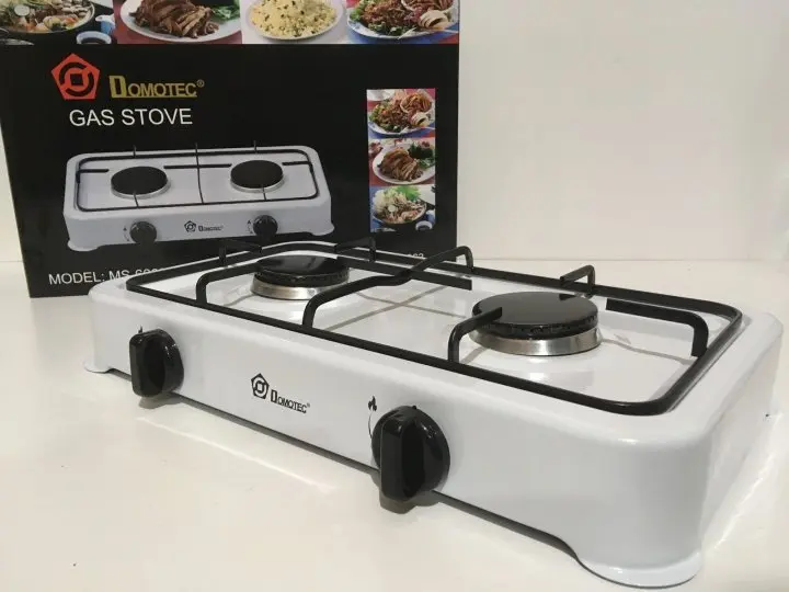 Настільна газова плита Domotec MS-6602/4063 на 2 конфорки Біла - Зображення 4