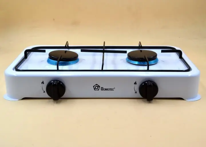Настільна газова плита Domotec MS-6602/4063 на 2 конфорки Біла - Зображення 2