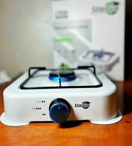 Настільна газова плита на 1 конфорку STARLUX SGS 6001 (біла) - Зображення 4