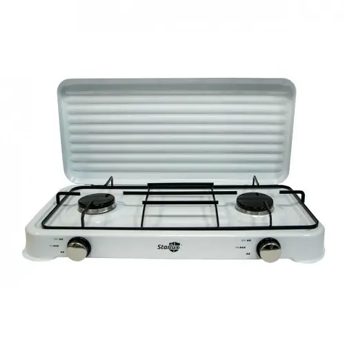 Настільна газова плита на 2 конфорки STARLUX SGS 6002 (біла)