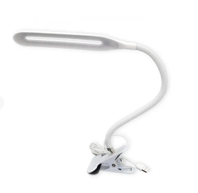 Настільна лампа на прищіпці гнучка LED Beluck BL-01 з кабелем USB - Зображення 3