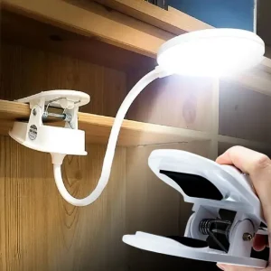 Настільна лампа USB LED гнучка з прищіпкою