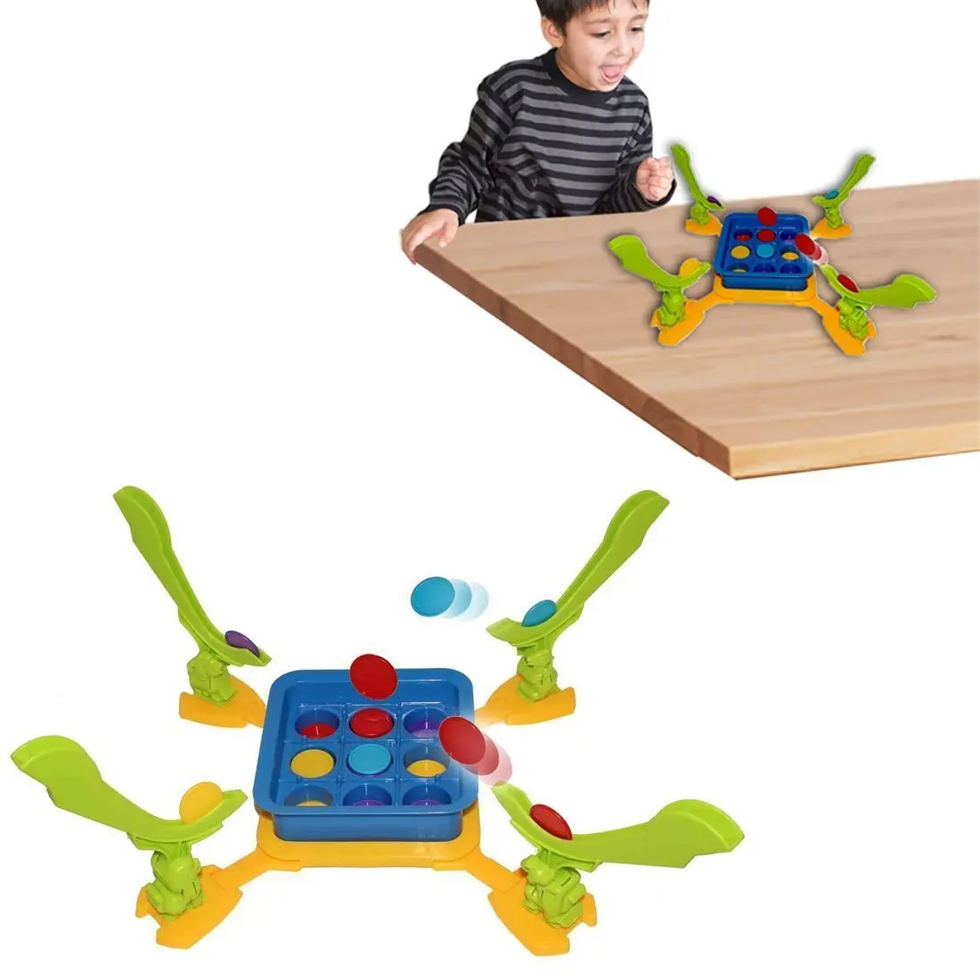 Настільна гра для сім'ї, 52 фішки Tic Tac & Stack / Дитяча гра інтерактивна - Зображення 2