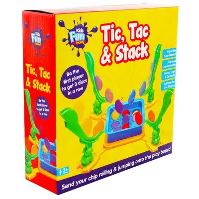 Настільна гра для сім'ї, 52 фішки Tic Tac & Stack / Дитяча гра інтерактивна - Зображення 4