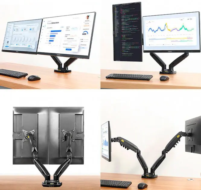 Настільне кріплення для двох моніторів (кронштейн) 17"-30" NB F160 - Зображення 9