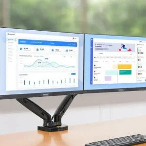 Настільне кріплення для двох моніторів (кронштейн) 17″-30″ NB F160