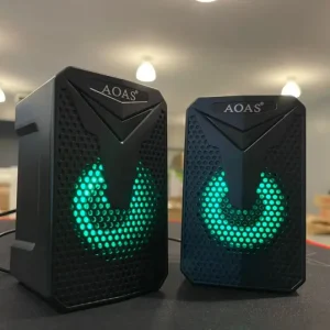 Настільні стерео колонки зі світлодіодним підсвічуванням Aoas e-005 Акустика для ноутбуків та ПК