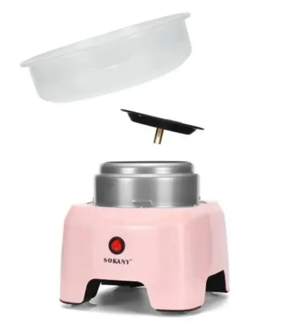 Апарат для виробництва цукрової вати Sokany 500W SK-520 рожевий - Зображення 2