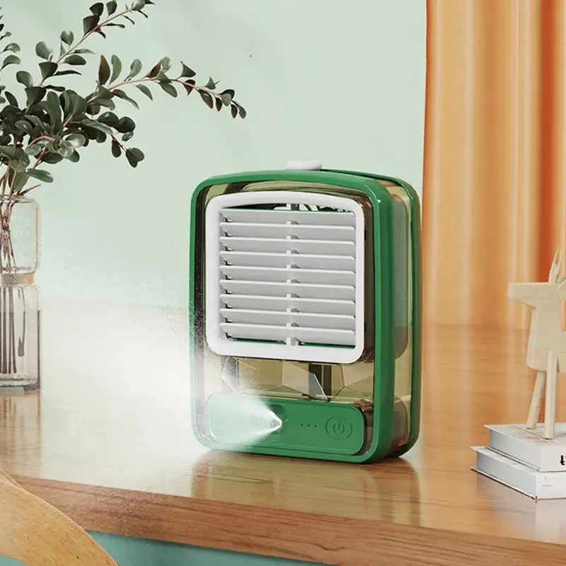 Настільний міні-вентилятор JISULIFE Вентилятор з USB та функцією зволоження 4-швидкості - Зображення 4