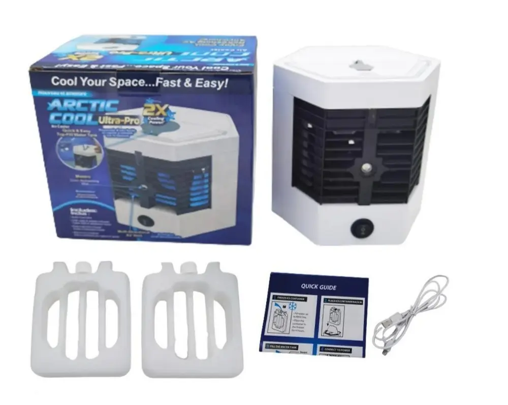 Настільний портативний кондиціонер 5X Arctic Cool Ultra Pro із зволожувачем повітря міні кондиціонер - Зображення 2