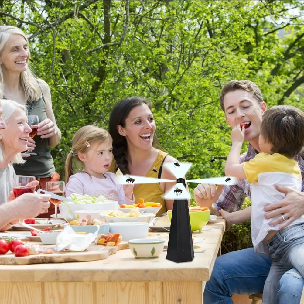 Настільний Пропелер для знищення комах, пристрій для захисту їжі від мух та комах - Зображення 3