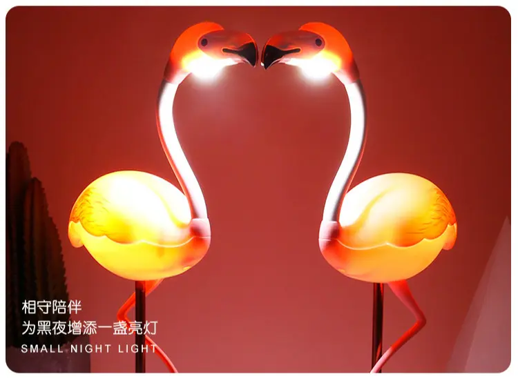 Настільний світильник нічник "Фламінго" Led Lucia / Світлодіодний нічник / Дитяча лампа - Зображення 8