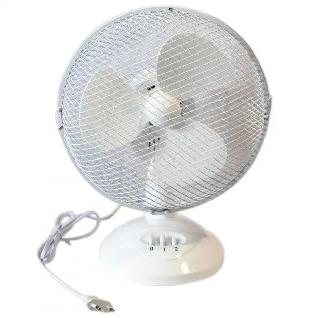 Настільний універсальний електричний вентилятор Wimpex WX-901 TF із захисними ґратами та підставкою - Зображення 3